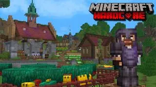 Thumbnail: I Built a Sniffer Flower Market in Minecraft Hardcore