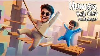 Thumbnail: Human Fall Flat LIVE with my Bro! 🎮 First Stream 😂