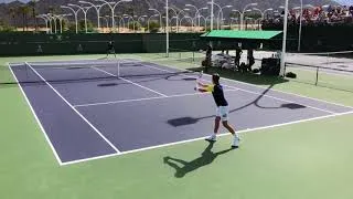 Thumbnail: Roger Federer & Cameron Norrie Practice - Indian Wells 2018