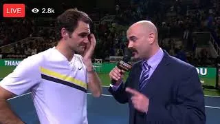 Thumbnail: Roger Federer VS Jack Sock - Match for Africa 5 post match interview
