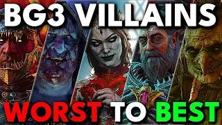 Thumbnail: Every Baldur's Gate 3 Villain RANKED Worst to Best