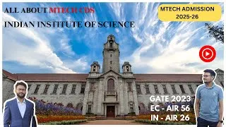 Thumbnail: Computational Data Science(CDS) MTech at IISc| Admission Process | Interview| CDS vs AI #iisc #gate