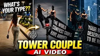 Thumbnail: Trending Tower couple proposal Ai Video Editing | Instagram Viral Tower couple Ai Video kaise banaye