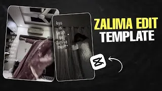 Thumbnail: Trending Zaalima song reels editing | Zalima CapCut Template | Viral Girls hair flip reels editing