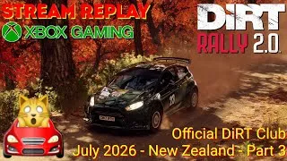 Thumbnail: DiRT Rally 2.0 | Official DiRT Club - July 2026 - New Zealand - Part 3