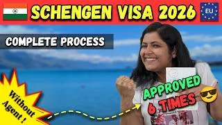 Thumbnail: SCHENGEN VISA for INDIANS in 2026 | Schengen Visa Process | Schengen Application Guide | Europe Visa