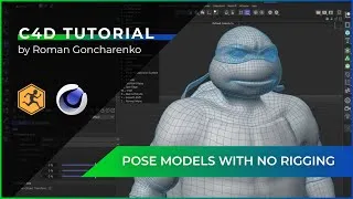 Thumbnail: Cinema 4D Tutorial: How to Pose Your Unrigged Character 🦿