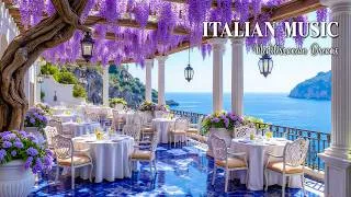 Thumbnail: Romantic Italian Music 🎶 Mediterranean Cafe Vibes & Beautiful Amalfi Coast and Positano 4K