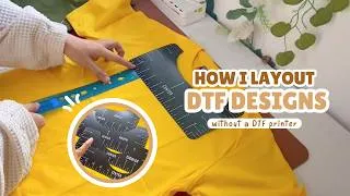 Thumbnail: How I Layout My DTF Designs for T-Shirts Without a DTF Printer (Beginner Friendly)
