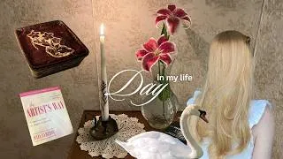 Thumbnail: day in my life 🦢 book shopping + making tiramisu