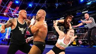 Thumbnail: Ronda Rousey and The Rock vs. Triple H And Stephanie Mcmahon - WWE2K26 WrestleMania