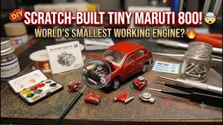 Thumbnail: I Built a Tiny Maruti 800 from Scratch! 🤯 | DIY Miniature Car
