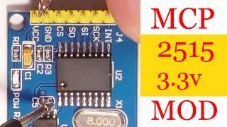 Thumbnail: The MCP2515 CAN Module 3.3V Mod :: Power the MCP2515 Using Pi's 3.3 Volt Supply