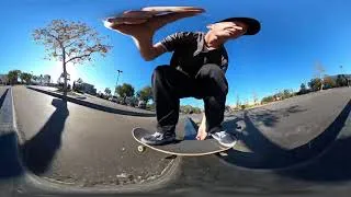 Thumbnail: GoPro VR: Los Angeles Skateboarding : Rail Slide Stale Fish Kick Flip with Ronnie Creager