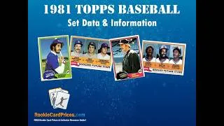 Thumbnail: A Brief Overview of The 1981 Topps Baseball Card Set