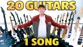 Thumbnail: I played "Viva La Vida" by Coldplay on 20 Guitars at once