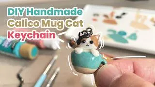 Thumbnail: DIY Polymer Clay Cat In A Coffee Mug Sculpting Process