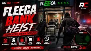Thumbnail: [ESX] RC FLEECA BANK ROBBERY | ADVANCED HEIST SCRIPT | OX_TARGET • OX_LIB • CD_DISPATCH | FIVEM