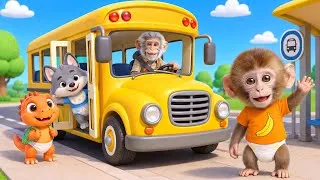 Thumbnail: Wheels on the Bus with Animals | Let's go to a Picnic! | Nursery Rhymes & Kids Songs