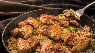 Thumbnail: Always Make This Fried Rice with Crispy Chicken Wings When I Need a Quick Easy Dinner! 🍗
