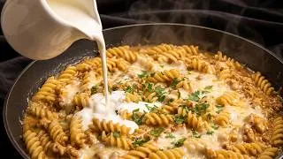 Thumbnail: Quick, healthy and delicious - this is now my signature dish: Creamy Chicken Fusilli Pasta!