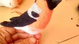 Thumbnail: Bullfinch Sculpture - Needle Felted Making Process