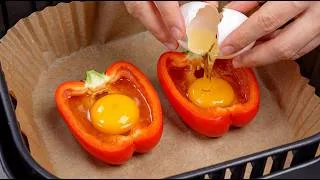 Thumbnail: I Cracked an Egg into a Pepper in the Air Fryer… and THIS Happened!