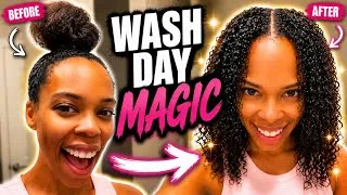 Thumbnail: Curly Hair Wash Day Routine 💁🏾‍♀️ How I Get Super Defined Curls Every Time! 😍