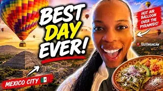 Thumbnail: Solo Travel Mexico City 🇲🇽 I Flew Over the Pyramids in a Hot Air Balloon! 😱🎈