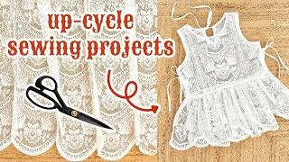 Thumbnail: Creative Ways to Up-Cycle Old Lace Curtains | EASY SEWING PROJECTS