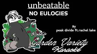 Thumbnail: UNBEATABLE (peak divide x jaimie paige ft. rachel lake)- NO EULOGIES [Karaoke]
