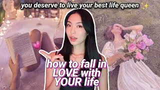 Thumbnail: How to fall in LOVE with your life - 4 tips to boost self love, confidence, & mindfulness