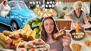 Thumbnail: What I eat in a week at my NONNA's house in *ITALY* + WEDDING 👰🏻‍♀️