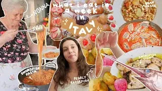 Thumbnail: What I eat in a week at my NONNA's house in ITALY 🐟