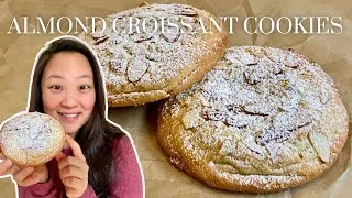 Thumbnail: Almond Croissant Cookie Recipe | Inspired By Brooki Bakehouse | Not TOO Sweet | No Stand Mixer