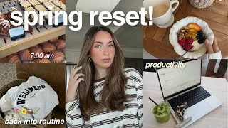 Thumbnail: SPRING RESET VLOG 🌸🧺 | realistic days in my life, how I plan my week, starting a business & more