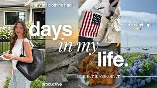 Thumbnail: VLOG: getting productive again ✨ early fall haul, slow summer days, catch up + life updates & nails