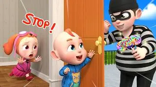 Thumbnail: Who's at the Door | Don't Open the Door to Strangers | Safety Song | Nursery Rhymes & Kids Song