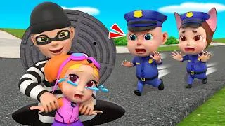 Thumbnail: Help! Lost Baby in Danger | Police Officer Rescue Song | Rosoo - Song For Kids