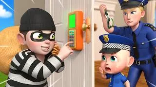 Thumbnail: Who's at the Door? | Keep Your Password Secret | Police Rescue | Nursery Rhymes& Kids Song