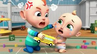 Thumbnail: Sharing is Caring | Baby Rob, Do You Like to Share with Me? | Rosoo Sing Along & Nursery Rhymes