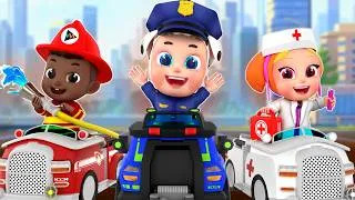 Thumbnail: 🚨 The Rescue Team Is Coming! | Firefighter, Police & Doctor | Jobs for Kids | Rosoo Nursery Rhymes
