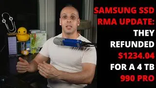 Thumbnail: Samsung SSD warranty update: they refunded me $1234.04 for my defective 990 Pro 4 TB drive