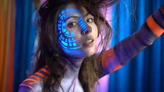 Thumbnail: Lofi Synthwave Cyberpunk Chill Beats with Body Paint Visuals (artistic nudity/documentary)