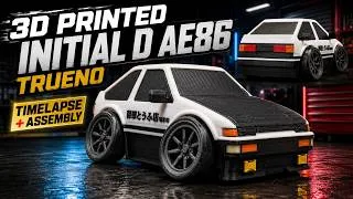 Thumbnail: 3D Printed Tooned Initial D AE86 Trueno - Print Timelapse and Assembly