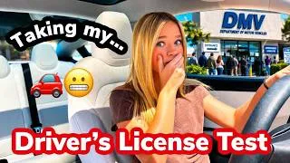 Thumbnail: Come with my to take my DRIVER'S LICENSE TEST 😲