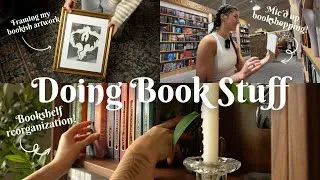 Thumbnail: Lets do book stuff!🌻📖 book unhaul, mic'd up book shopping, bookshelf refresh etc.!