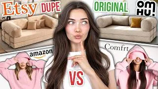 Thumbnail: I Bought Viral Original VS Dupe Products! Testing The Viral OMHU TEDDY SOFA!