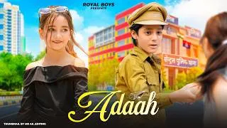 Thumbnail: 🎵 ADAAH 💖 | Farhan & Ishika 🥰 | Teri Har Ik Adaah Te 100–100 Ne Geet Ni ❤️🎶 | New Punjabi Song 2026🔥