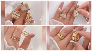 Thumbnail: Beautiful elegant Rings 💍 collection ✨️ #jewellery #gold 